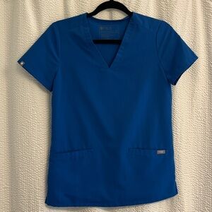 FIGS Royal Blue Casma Scrub Top
